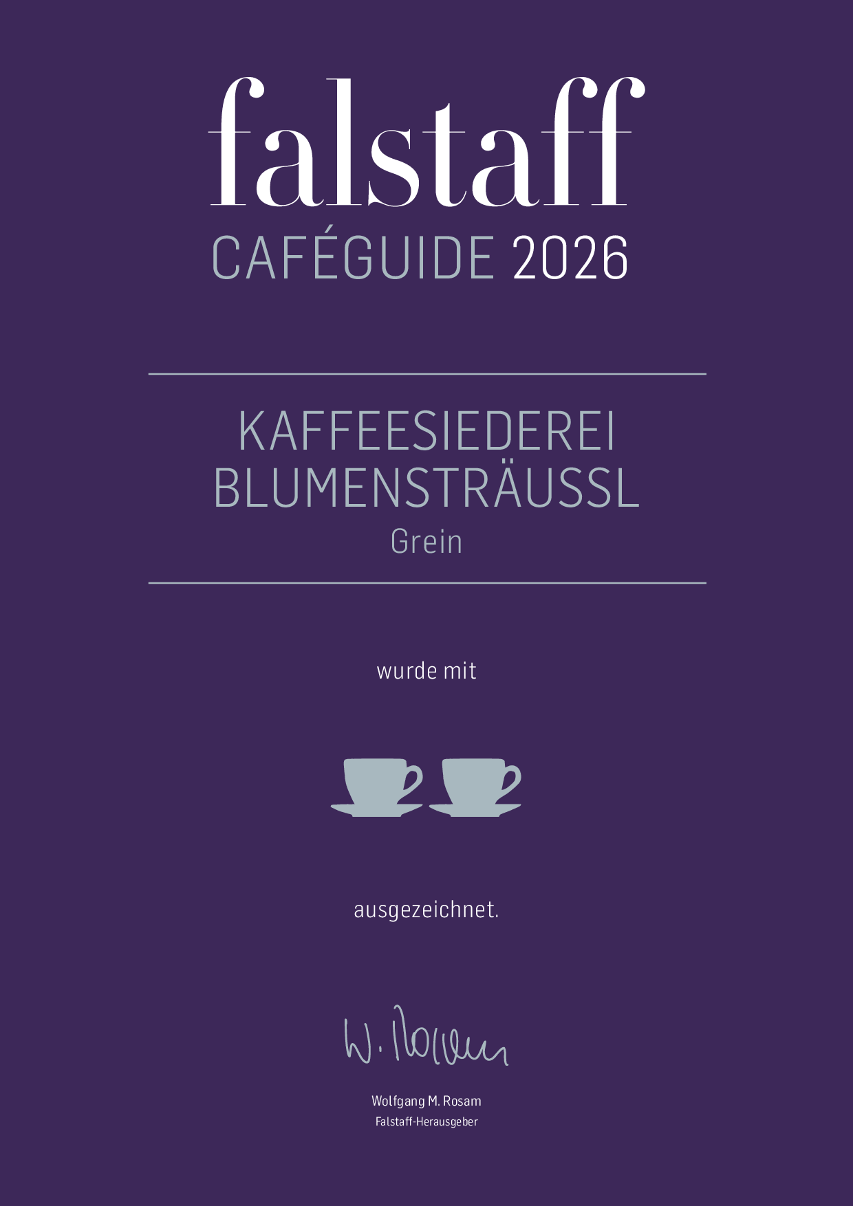 Auszeichnung Falstatt 2026